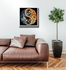Nature-inspired Meadow Melody art piece for home decor.