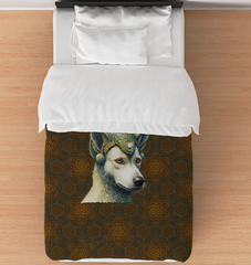 Dog Days Delight Comforter featuring adorable dog patterns.