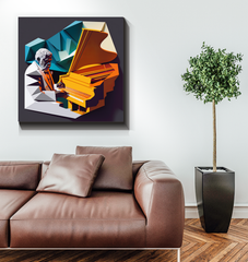 K-Pop Kaleidoscope Wrapped Canvas