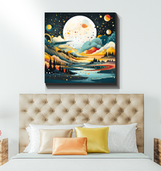 Whimsical Wildflowers Meadow Canvas