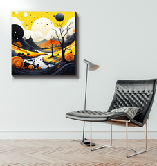 Tranquil Tropical Tapestry Beach Landscape Canvas