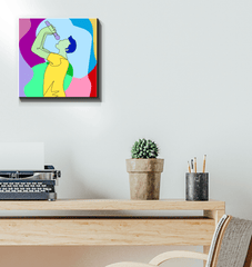 Singing Guy1 Wrapped Canvas - Beyond T-shirts
