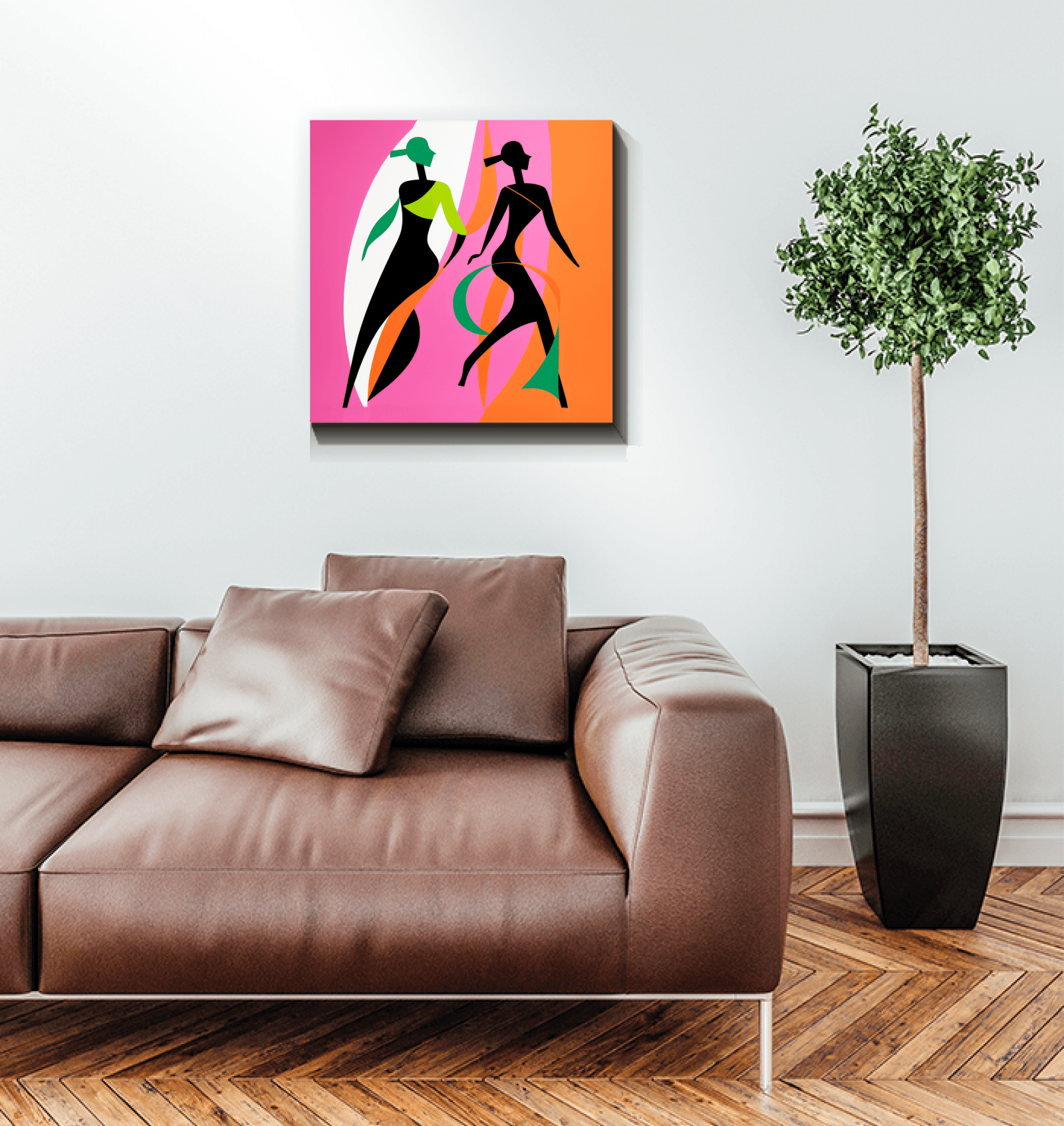 Chic Couture Abstract Expressionism Canvas - Beyond T-shirts