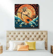 Surfing Radiance Wrapped Canvas - Beyond T-shirts