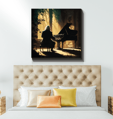 Soulful Saxophone Solos - Musician's Canvas Art - Beyond T-shirts