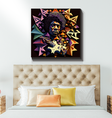 Hip Hop Graffiti Wrapped Canvas