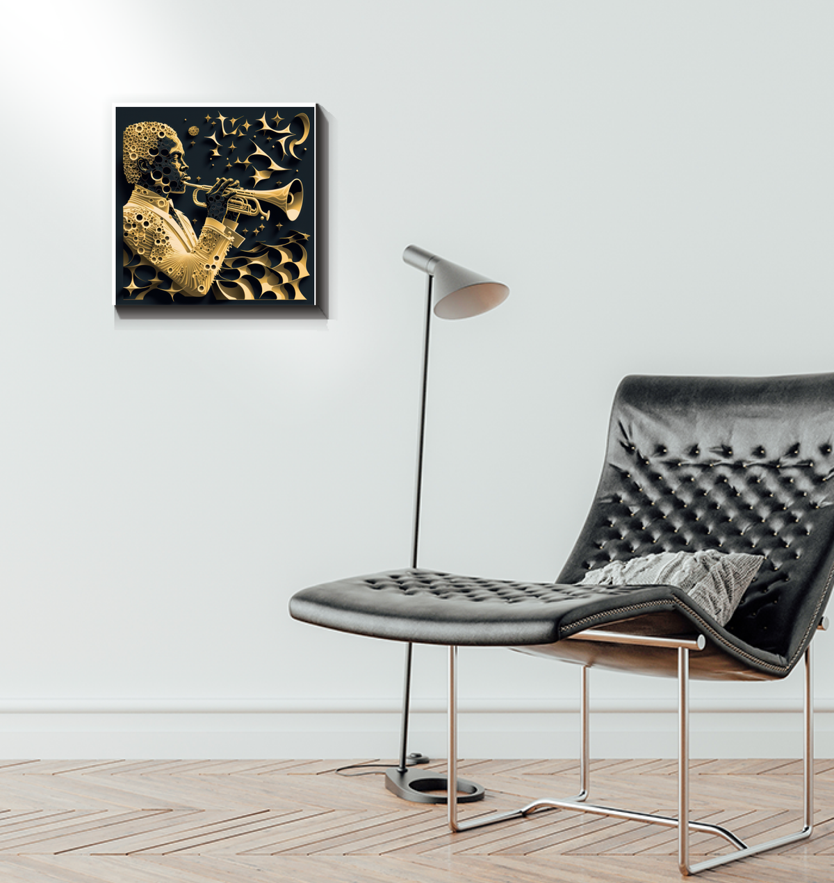 Pitched Peaks Wrapped Canvas