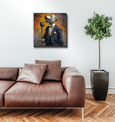 Dog's Tail-Wagging Bliss Wrapped Canvas