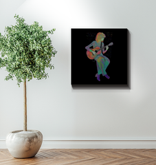 Elegant Wrapped Canvas with Floral Design