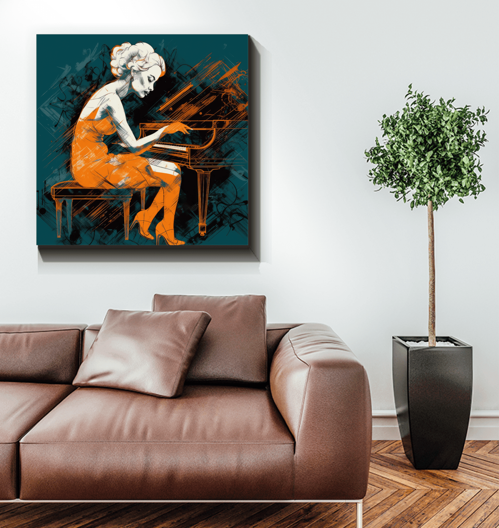 Elegant Couture Escape Wrapped Canvas - Beyond T-shirts