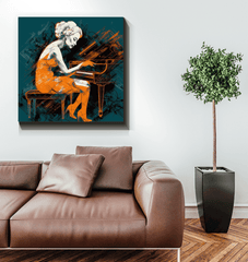 Elegant Couture Escape Wrapped Canvas - Beyond T-shirts