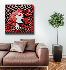 Melodic Mural Wrapped Canvas