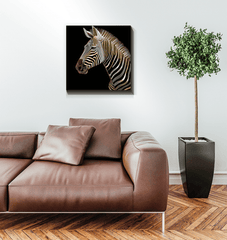 Sunset Silhouette Zebra Canvas - Beyond T-shirts