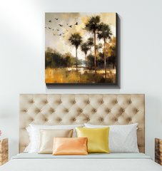 Forest Reflections Landscape Wrapped Canvas