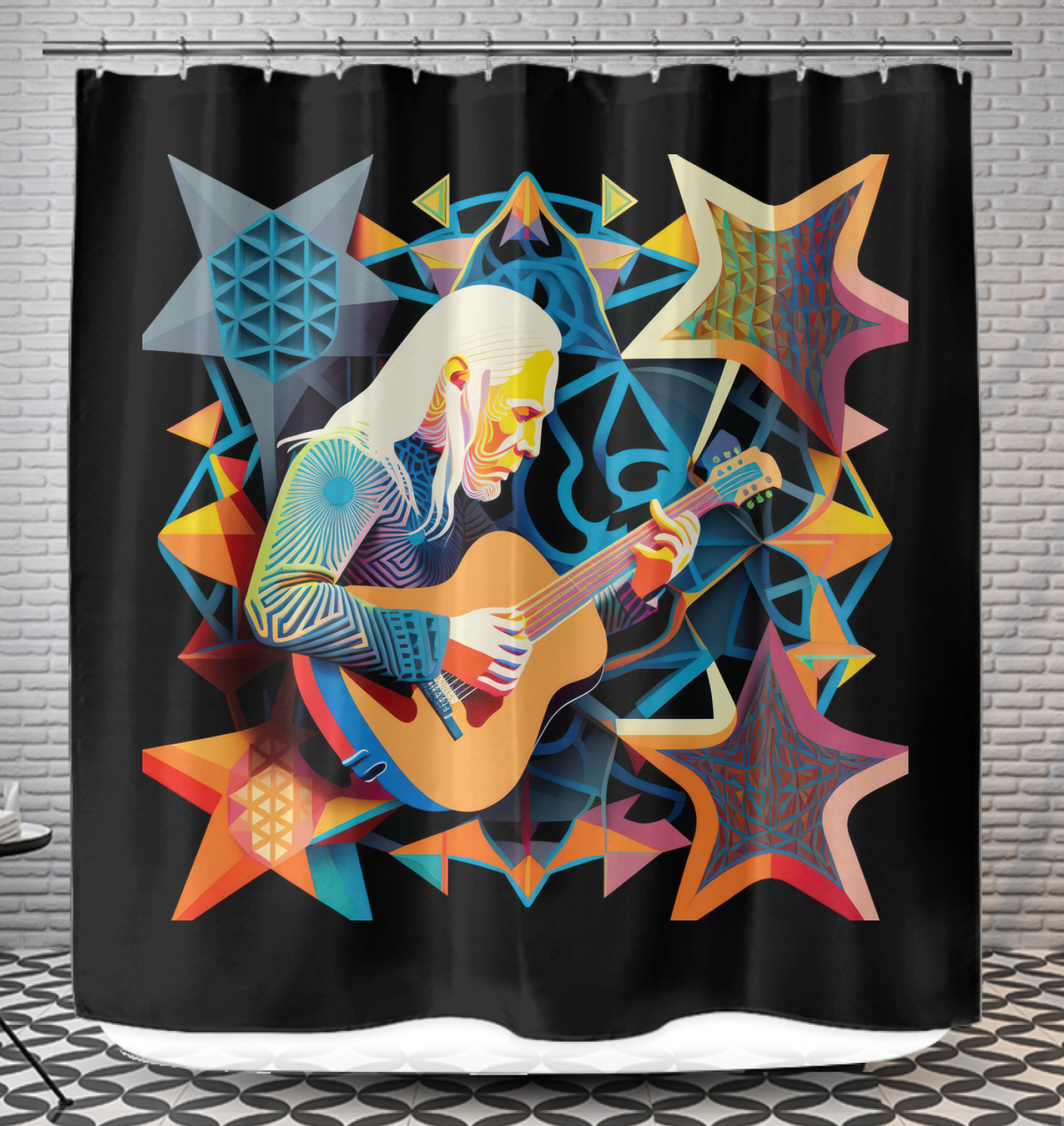 Treble Trails Shower Curtain