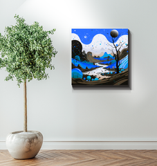 Whispering Woods Forest Landscape Canvas