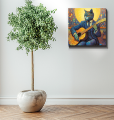 Purrfectly Cozy Cat Wrapped Canvas