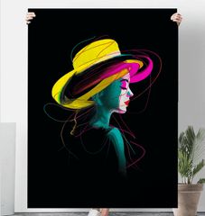Futuristic Neon Glow Sherpa Blanket - Beyond T-shirts