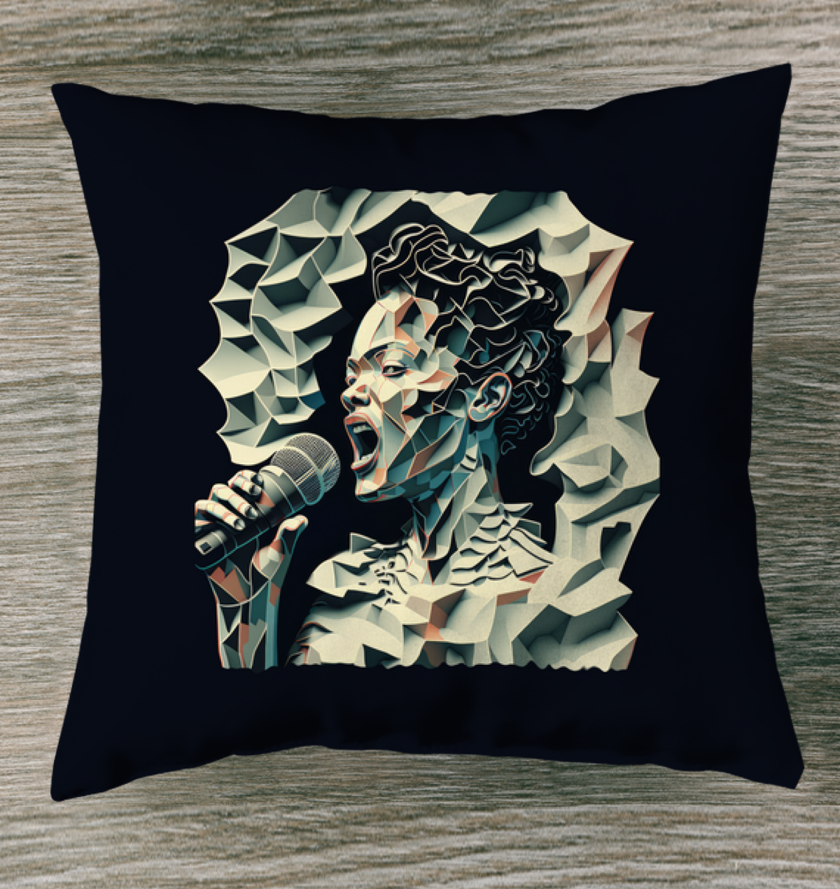 Bluesy Night Outdoor Pillow