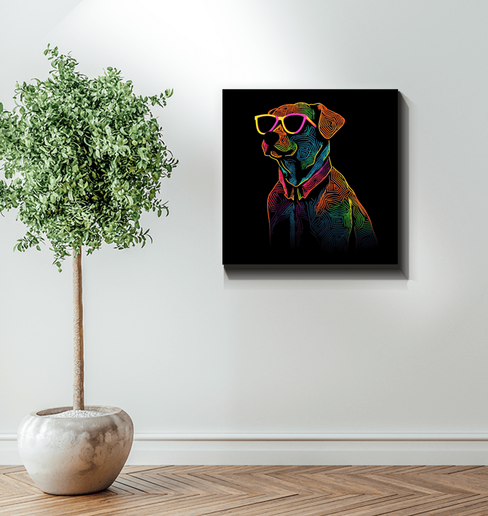 Soulful Gaze Canvas Print - Beyond T-shirts
