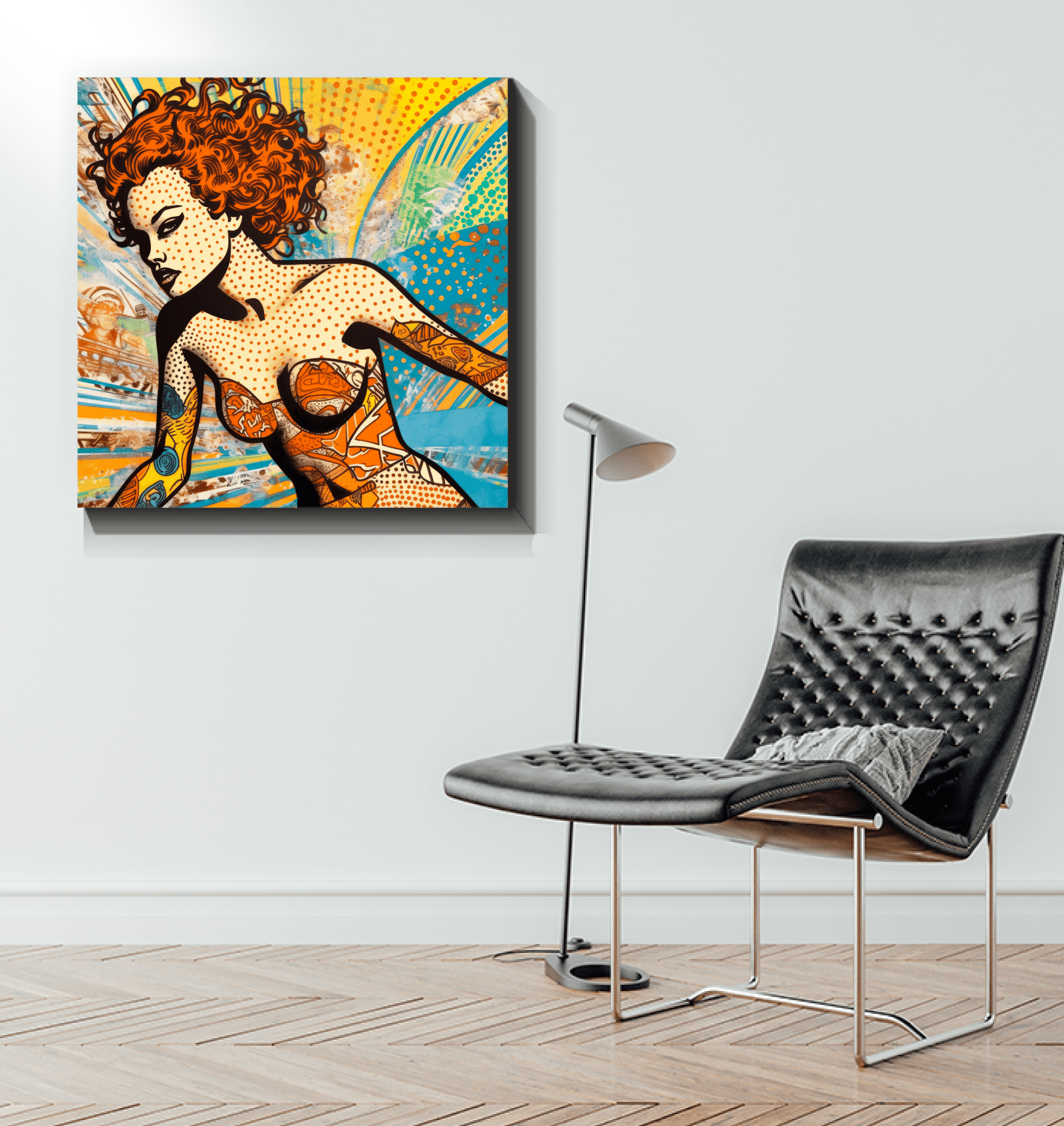 Coastal charm of Surfing 5 24 Wrapped Canvas