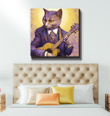 Artistic squirrel canvas print.