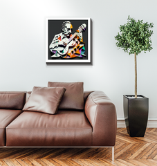 Rock Legend Riffs Wrapped Canvas