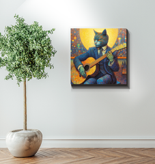 Purrfectly Cozy Cat Wrapped Canvas