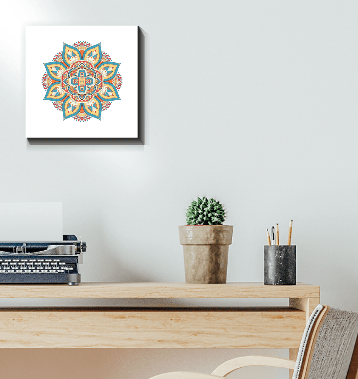 Floral Mandala Harmony Metal Art - Beyond T-shirts