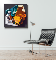 K-Pop Kaleidoscope Wrapped Canvas