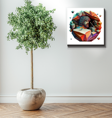 Pitched Peaks Wrapped Canvas