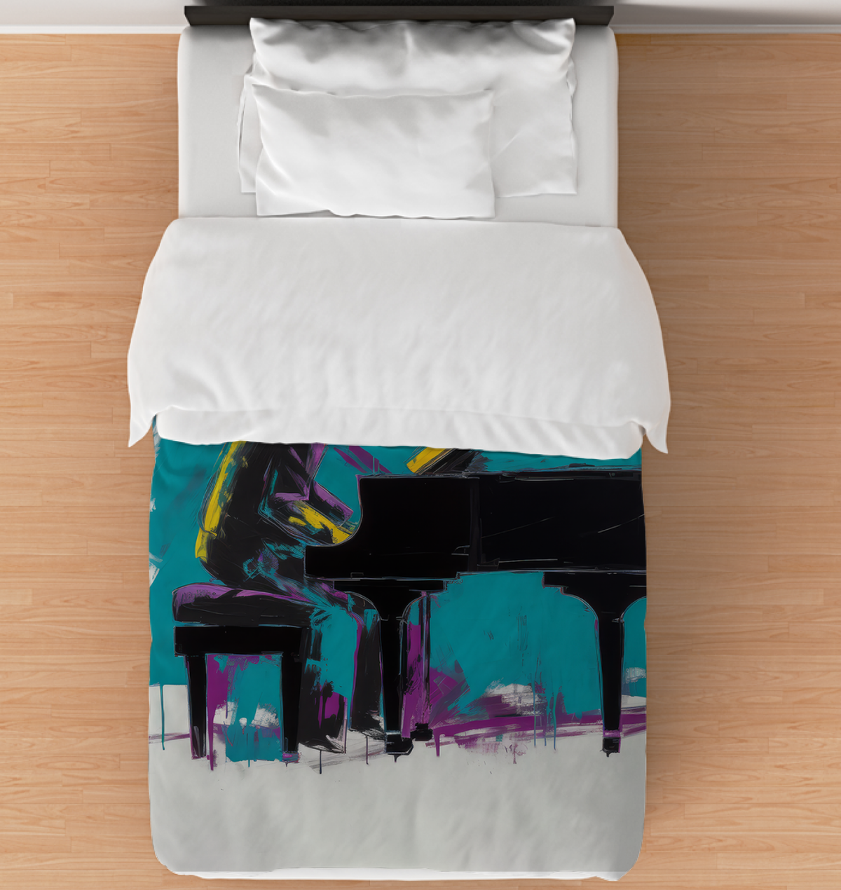 Whispering Breezes Abstract Duvet Cover