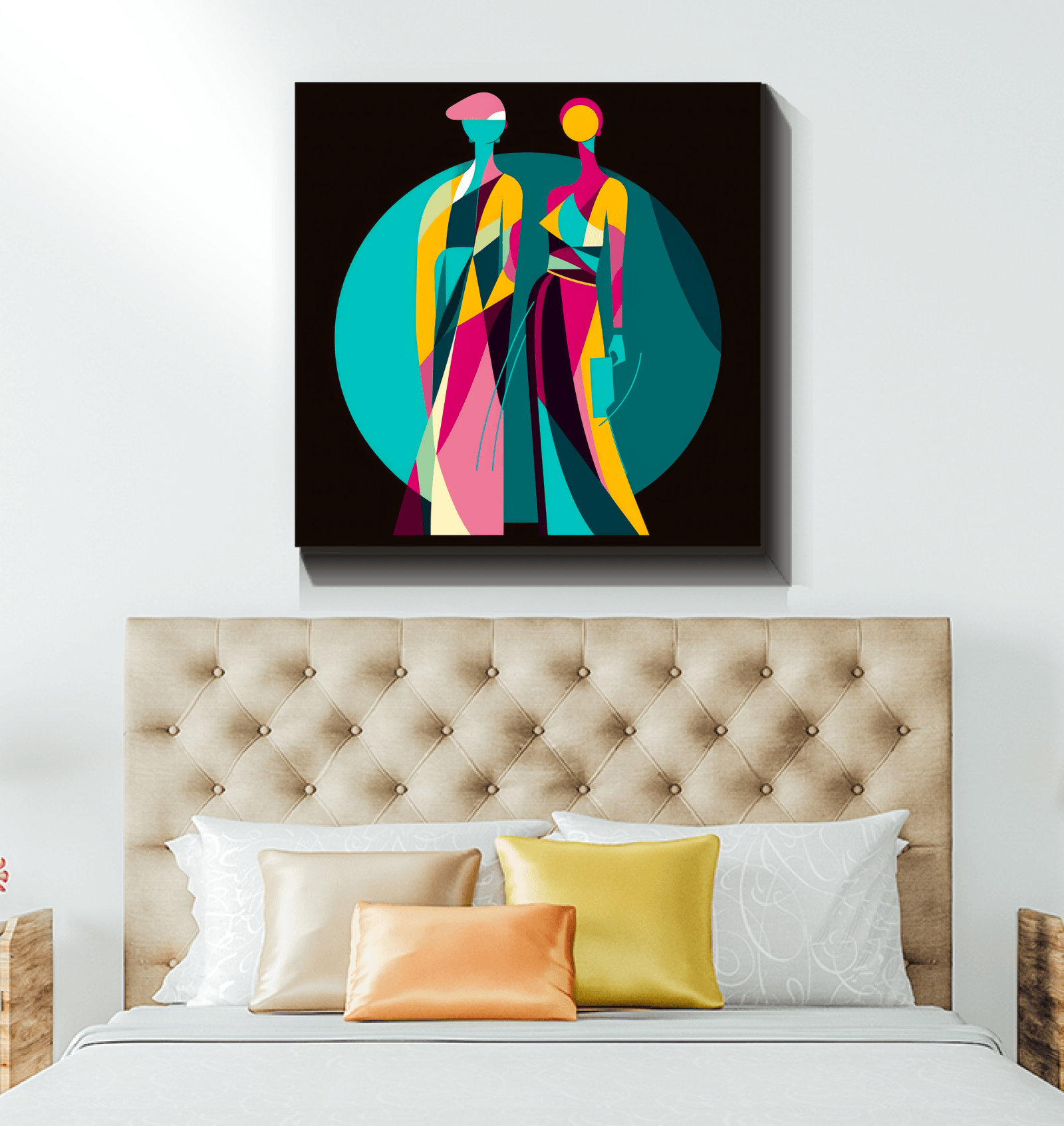 Vibrant Vogue Runway Canvas Print - Beyond T-shirts