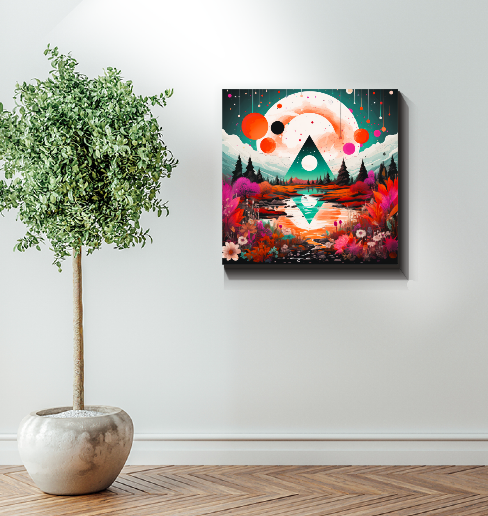 Majestic Mesas Desert Landscape Canvas