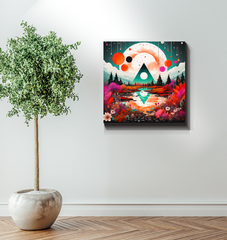 Majestic Mesas Desert Landscape Canvas