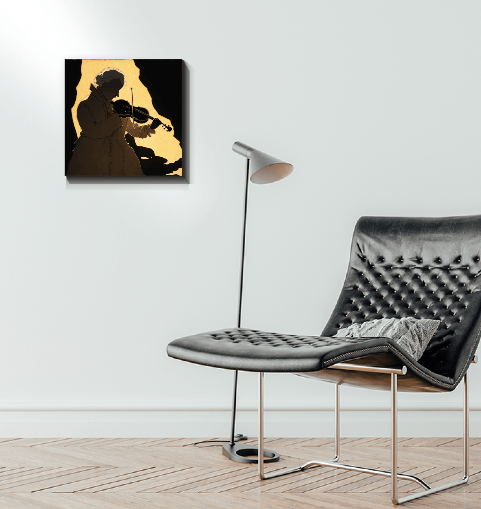 Mozart's Muse - Classical Music Canvas Art - Beyond T-shirts