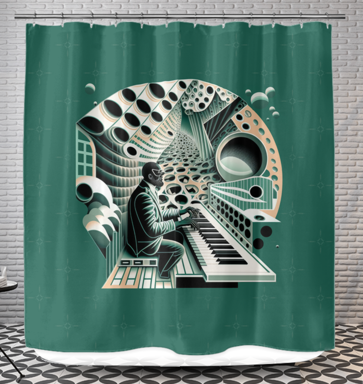Classical Canvas Shower Curtain