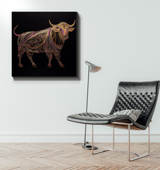 Buffalo Herd Sunset Silhouette