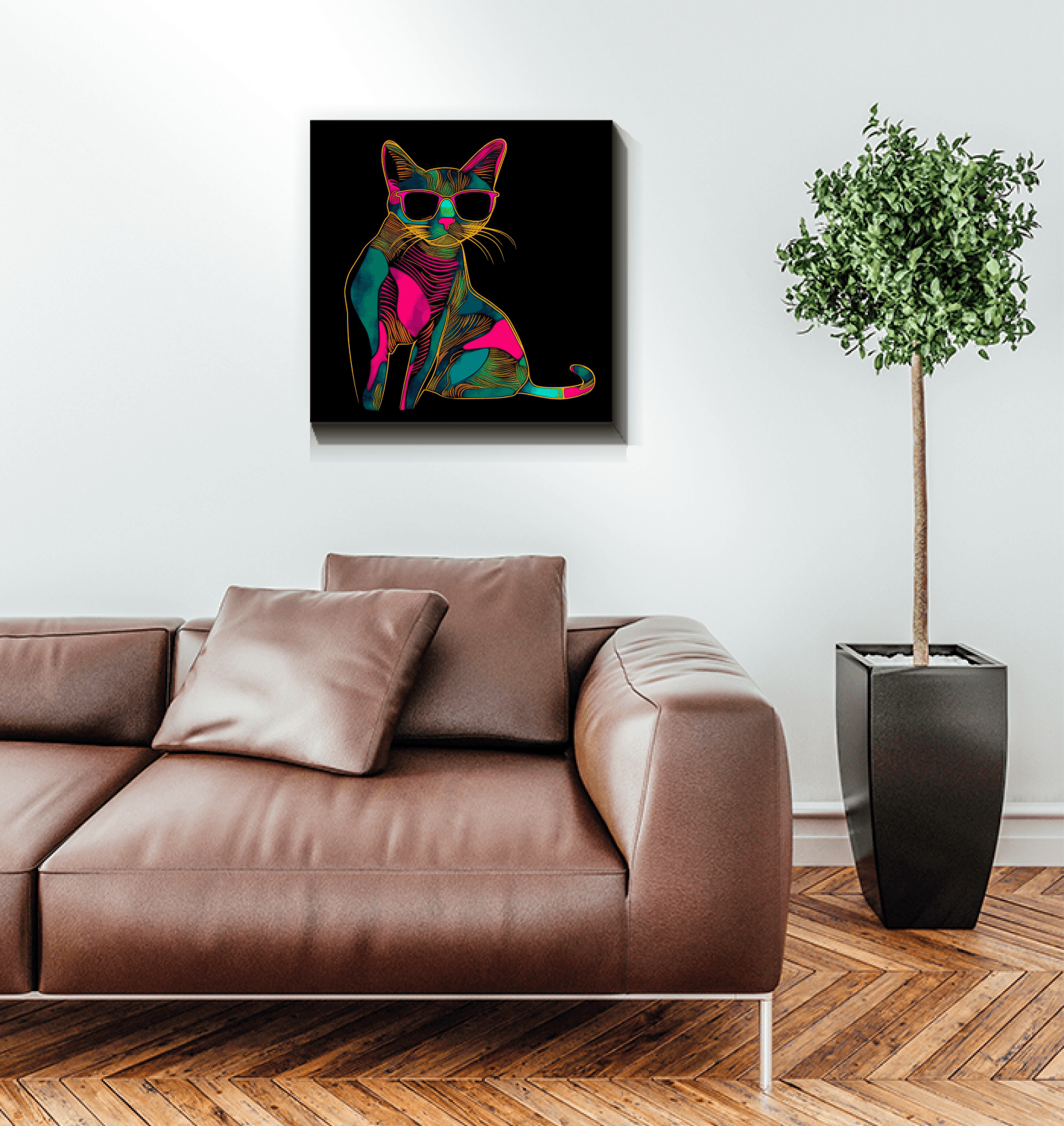Mysterious Gaze Canvas Print - Beyond T-shirts