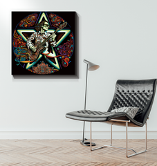 Vinyl Vignette Wrapped Canvas