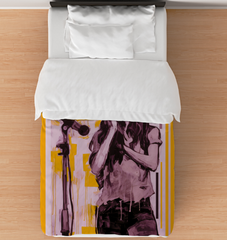 Black and White Abstract Comforter