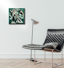 Electro Elegance Wrapped Canvas
