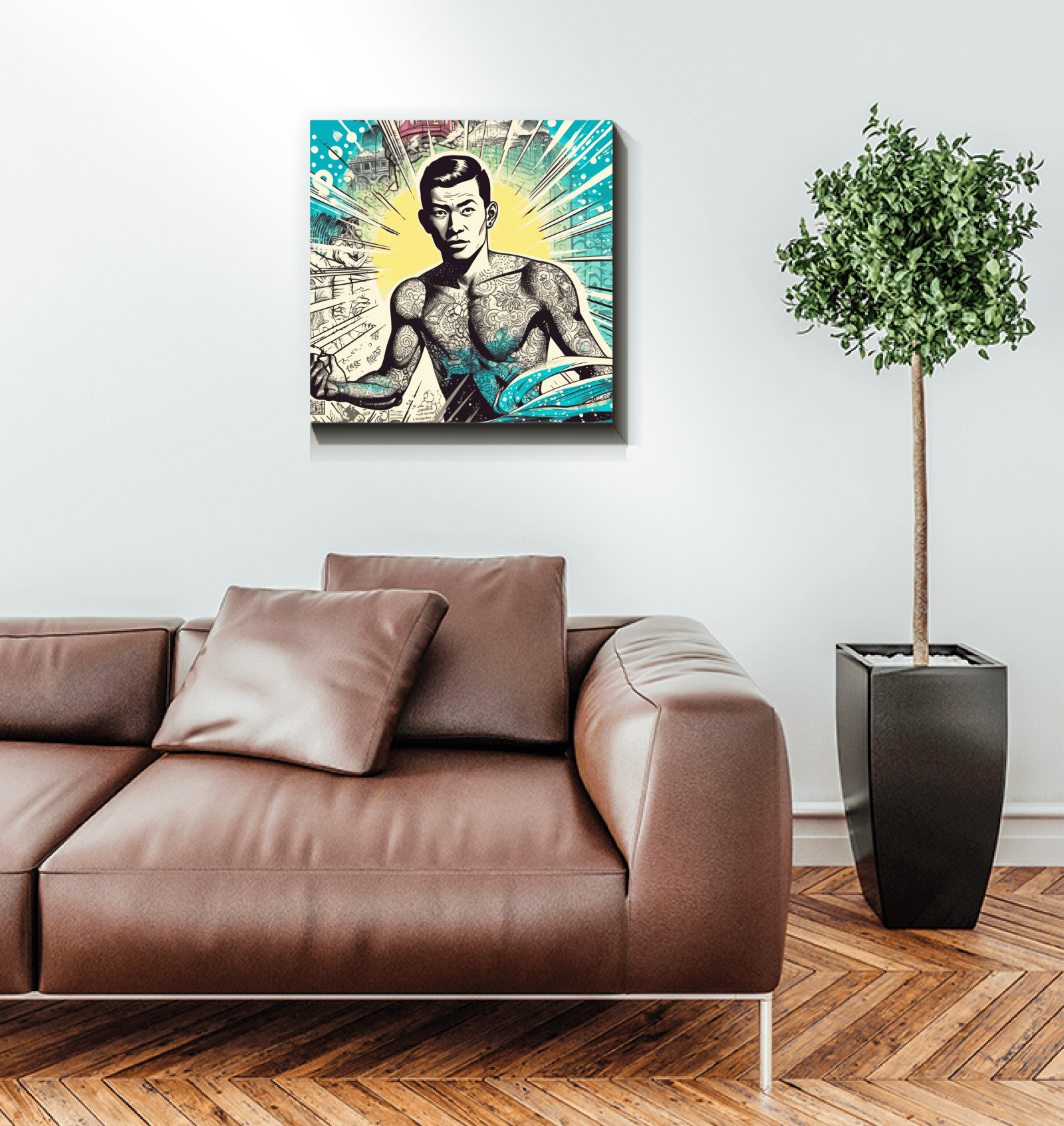 Surfing Harmony Canvas Art - Beyond T-shirts