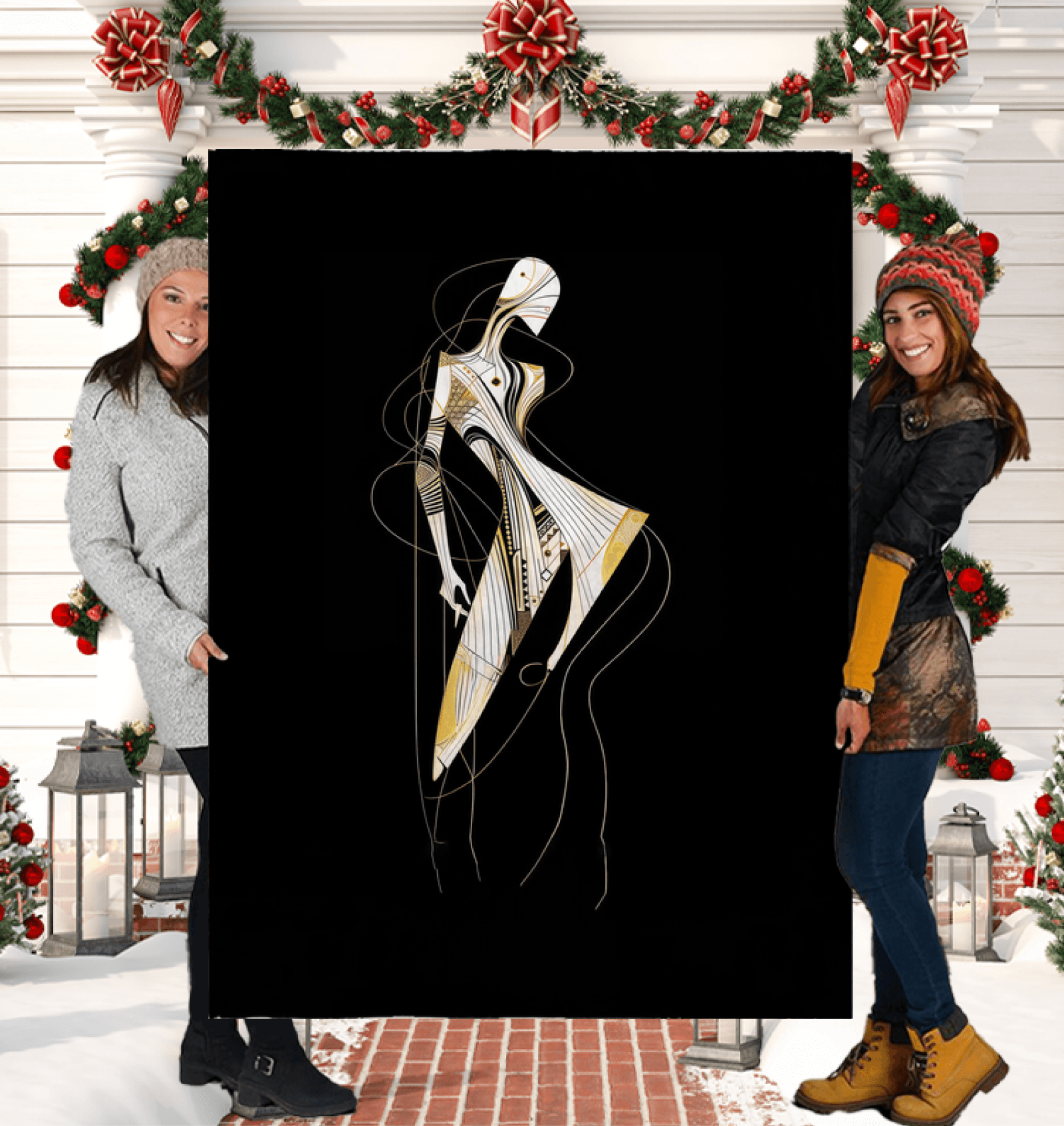 Elegant Regal Damask Sherpa Blanket - Beyond T-shirts