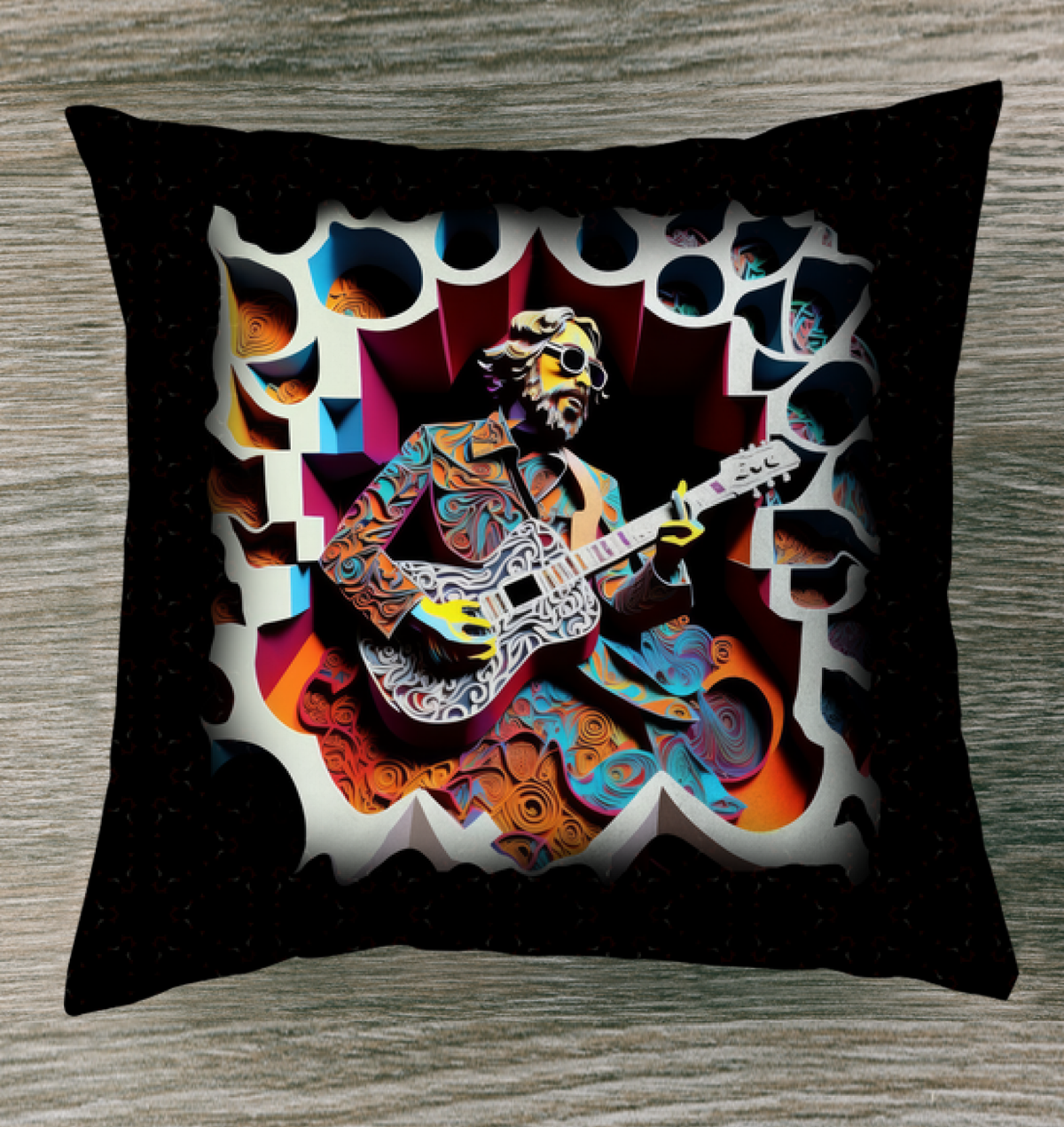 Vinyl Groove Indoor Pillow