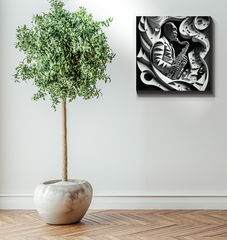 Music speaks without words Wrapped Canvas
