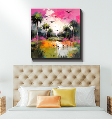 Rolling Meadows Landscape Wrapped Canvas