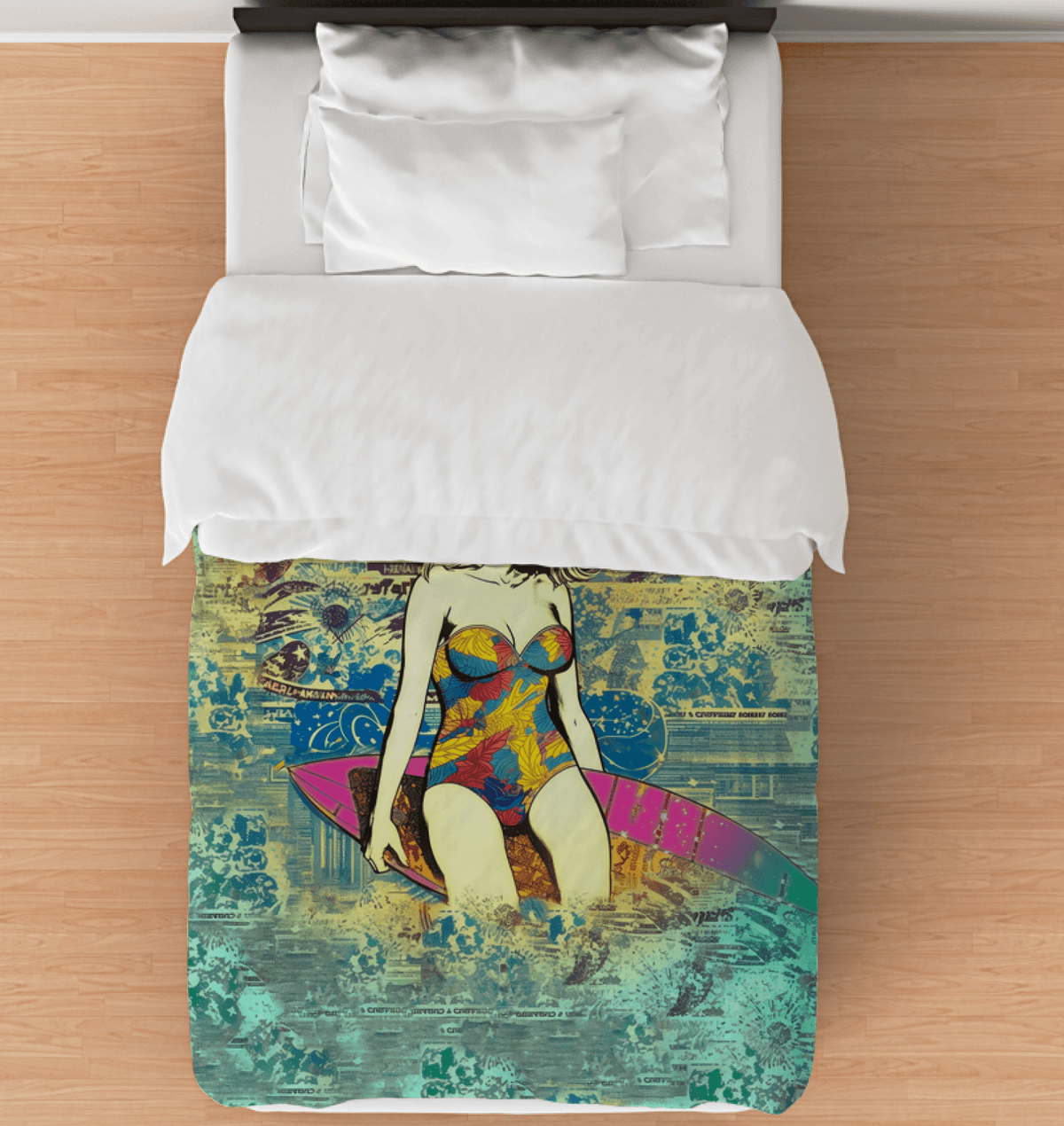 Surfing 1 23 Duvet Cover - Beyond T-shirts