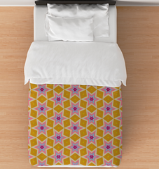 Artistic Whimsy Duvet Cover showcasing vibrant and creative patterns.