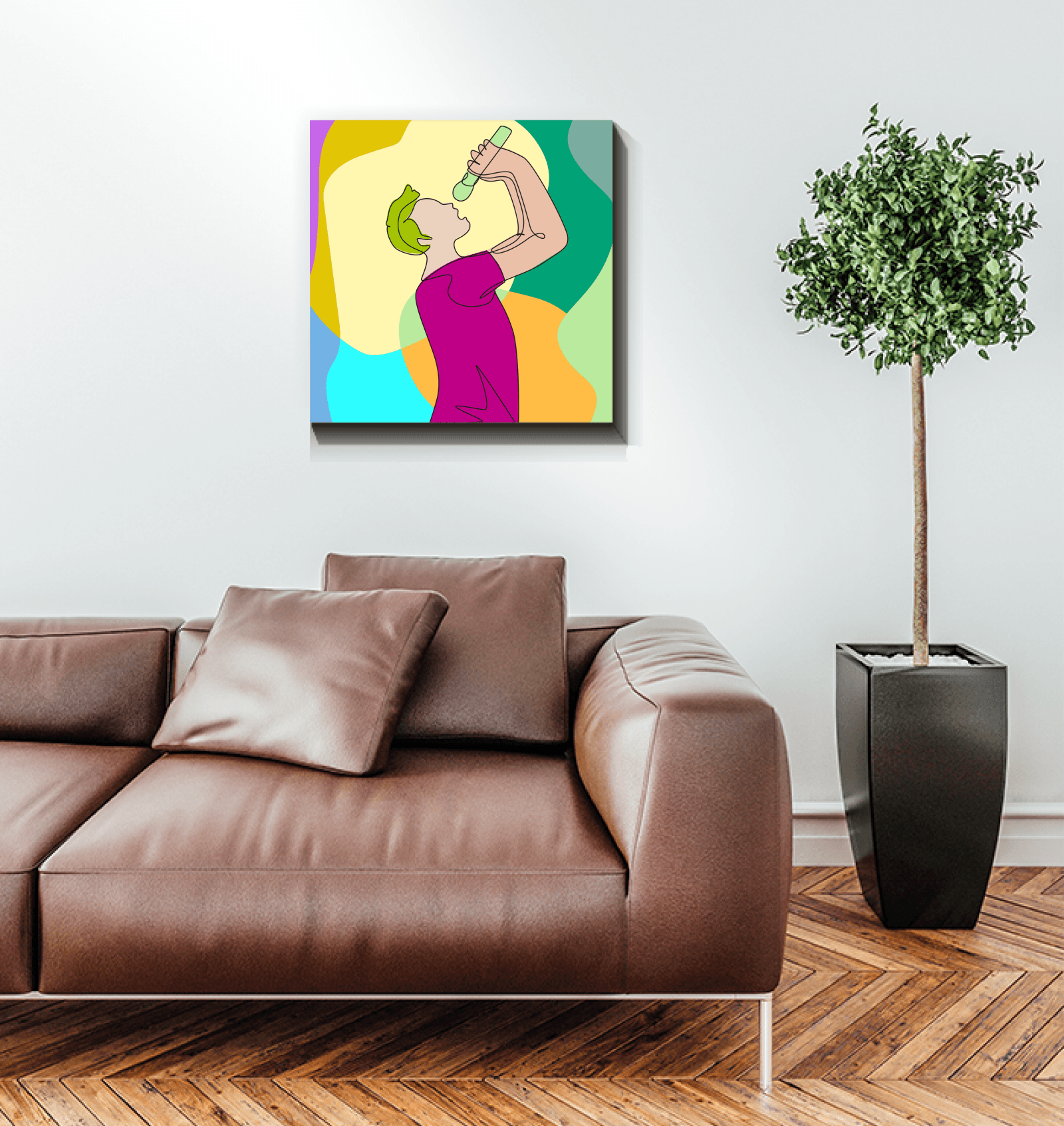 Singing Guy1 Wrapped Canvas - Beyond T-shirts